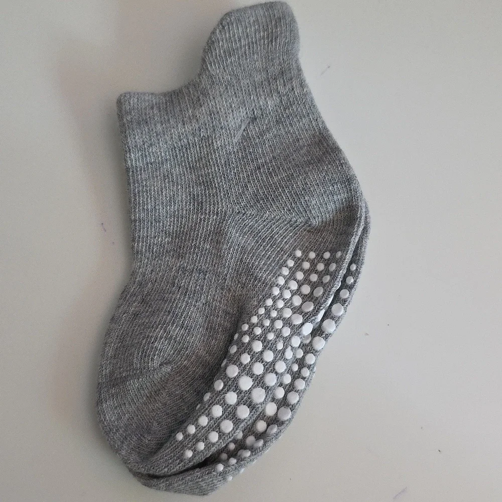 Baby Mixed Color Grip Socks - Size 10-12 Months Pack of 6